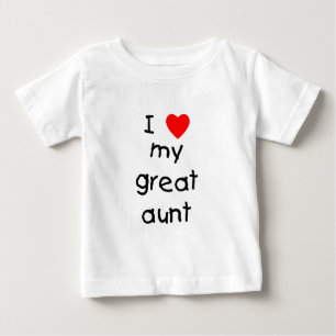 I Love My Great Aunt Baby T-Shirt