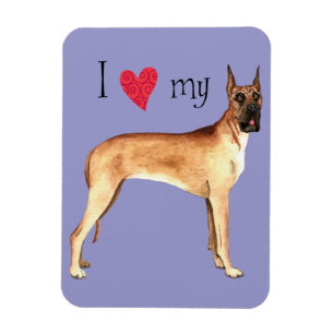 I Love my Great Dane Magnet