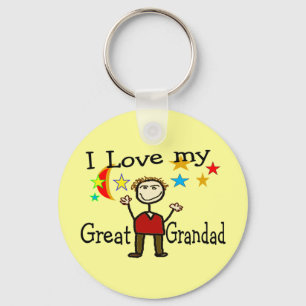 I Love My Great Grandad Key Ring