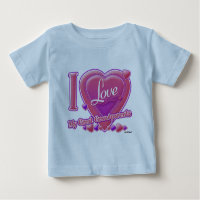 I Love My Great Grandparents pink/purple - heart