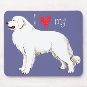 I Love my Great Pyrenees Mouse Mat