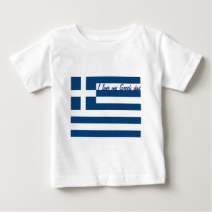 I love my greek dad baby t-shirts