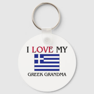I Love My Greek Grandma Key Ring