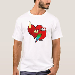 I Love my Greenwing Macaw T Shirt
