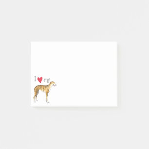 I Love my Greyhound Post-it Notes