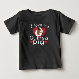 I Love My Guinea Pig Cute Guinea Pig Lovers Baby T-Shirt