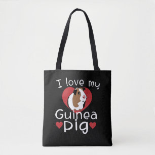 I Love My Guinea Pig Cute Guinea Pig Lovers Tote Bag