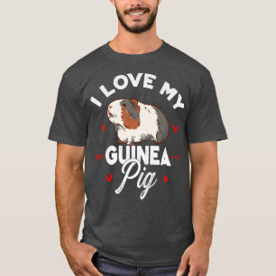 I Love My Guinea Pig Lover Animal Pet Cute Premium T-Shirt