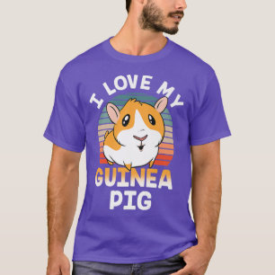 I Love My Guinea Pig Lover Pet Animal Cute Premium T-Shirt