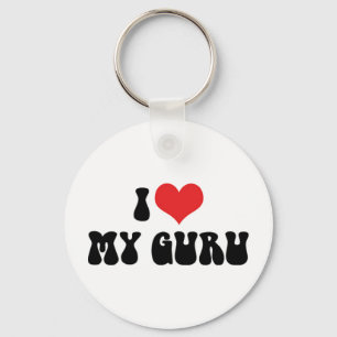 I Love My Guru Keychain