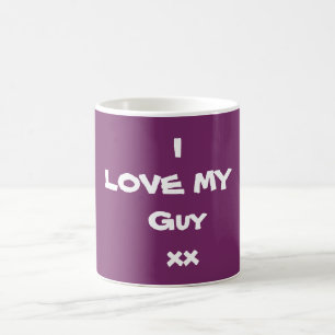 I LOVE MY GUY xx -Coffee Mug - by Artist RjFxx