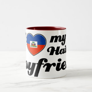 I love my Haitian boyfriend Two-Tone Coffee Mug