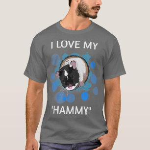 I Love My Hammy Cute Baby Hamster Pet Lovers T-Shirt