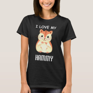 I Love My Hammy Cute Hamster Mouse T-Shirt