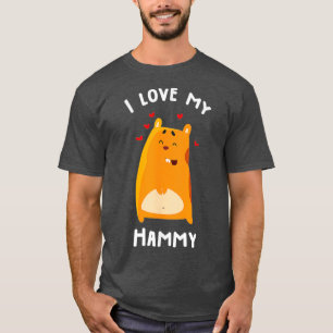 I Love My Hammy Hamster Shirt For Animals Lovers