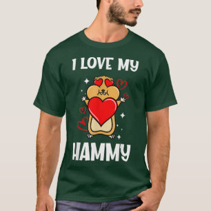 I Love My Hammy Kawaii Hamster Lover Gift T-Shirt