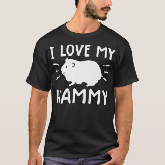 i love my hammy t shirt funny i love my hamster