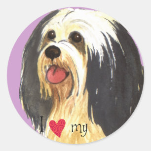 I Love my Havanese Classic Round Sticker