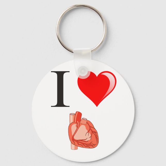 I love my hearts key ring (Front)
