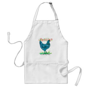 I Love My Hens Blue Chicken Farm Standard Apron