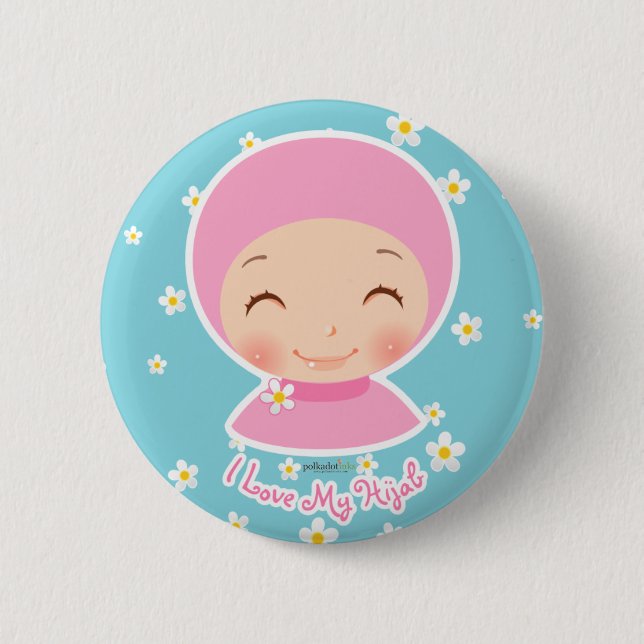 I Love My Hijab Pin (Front)