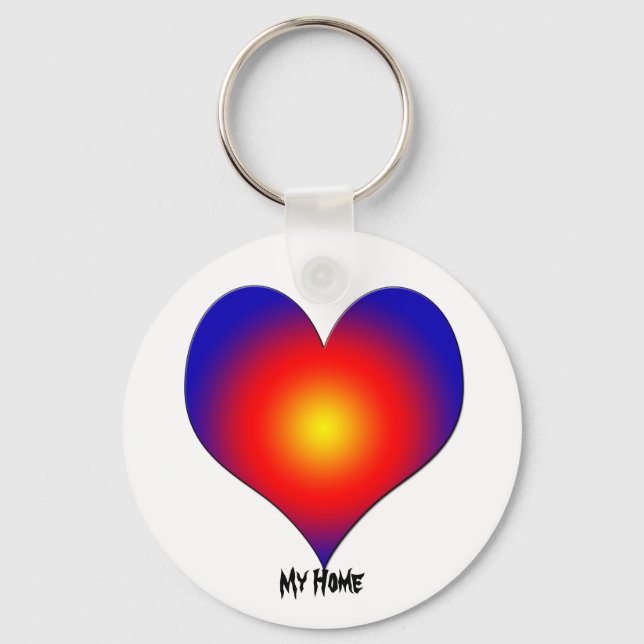 I Love My Home Key Ring (Front)