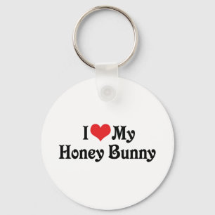 I Love My Honey Bunny Key Ring