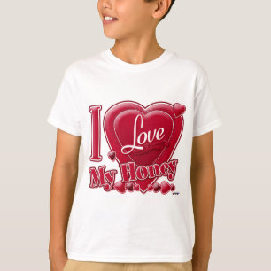 I Love My Honey red - heart T-Shirt
