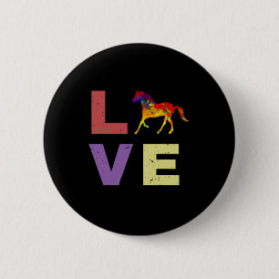 I Love My Horse Horseback Riding Equestrian Gift 6 Cm Round Badge