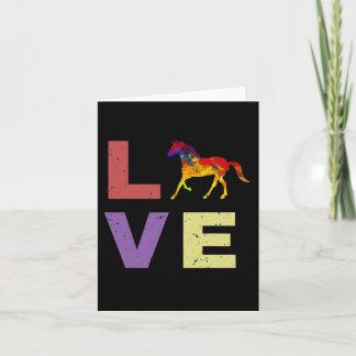 I Love My Horse Horseback Riding Equestrian Gift  Card