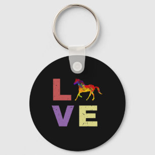 I Love My Horse Horseback Riding Equestrian Gift Key Ring