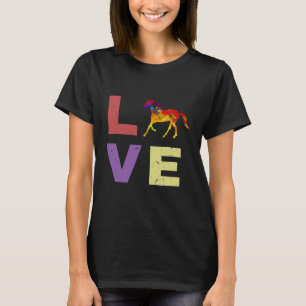 I Love My Horse Horseback Riding Equestrian Gift T-Shirt