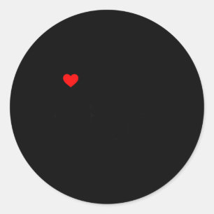 I Love My Hot Black Wife  Classic Round Sticker