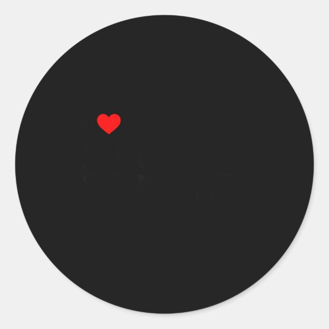 I Love My Hot Black Wife  Classic Round Sticker (Front)