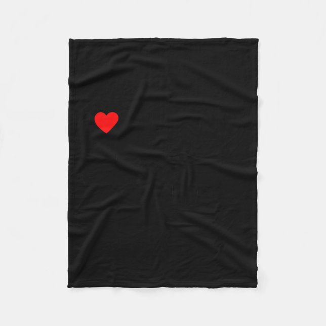 I Love My Hot Black Wife  Fleece Blanket (Front)