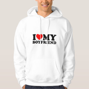I Love My Hot Boyfriend I Heart My Hot Boyfriend F Hoodie