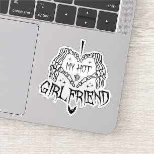 I Love My Hot Girlfriend Halloween Skeleton Funny