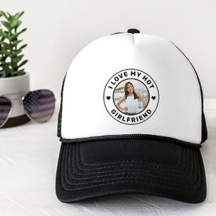 I Love My Hot Girlfriend Personalised Trucker Hat
