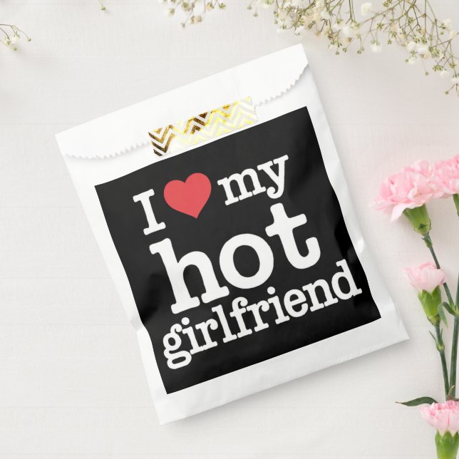 I Love My Hot Girlfriend Valentine's Day Gf Gift  Favour Bags (Sealed)