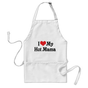 I Love My Hot Mama Standard Apron