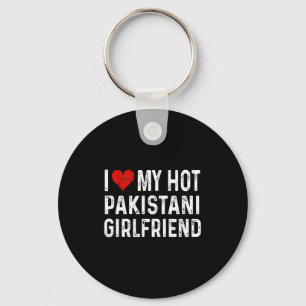 I Love My Hot Pakistani Girlfriend - Heart - Pakis Key Ring