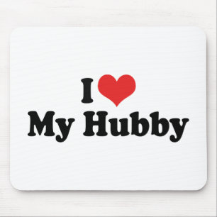 I Love My Hubby Mouse Mat