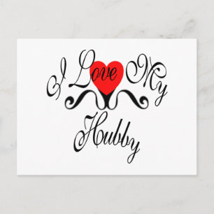 I Love My Hubby Postcard