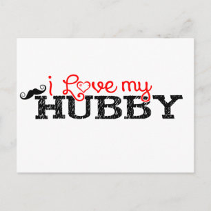 I Love my Hubby Postcard
