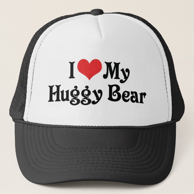 I Love My Huggy Bear Trucker Hat (Front)