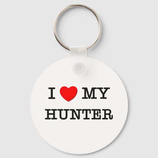 I Love My HUNTER Key Ring (Front)