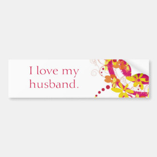 I love my husband bumper sticker