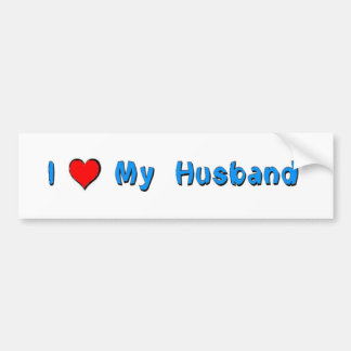 I love my Husband Bumper Sticker