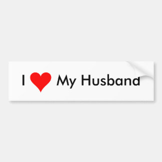 I Love My Husband - Bumper Sticker