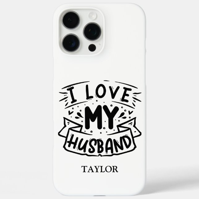 I love My Husband Case-Mate iPhone Case (Back)